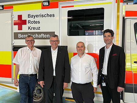v.l.n.r. Albert Söhl, Dr. Florian Herrmann, Martin Bengler, Alexander Hameder